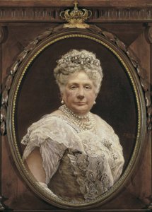 Portret van Isabella van Bourbon, Infanta van Spanje, dochter van Isabella II en zus van Alfonso XII door Federico Godoy y Castro