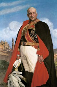 Portret van Miguel Primo de Rivera, Spaanse militaire politicus en dictator tussen 1923 en 1930