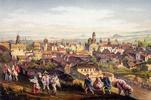 Trinidad, Cuba, 1840 door Federico Mialhe
