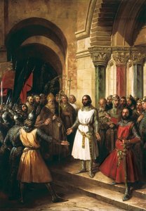 Godefroy de Bouillon verkozen tot koning van Jeruzalem op 23 juli 1099 - 1839 door Federico de Madrazo y Kuntz