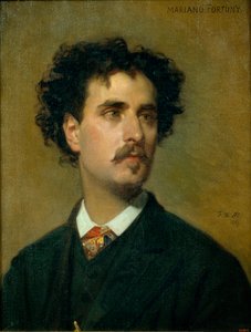 Portret van Mariano Fortuny y Madrazo door Federico de Madrazo y Kuntz