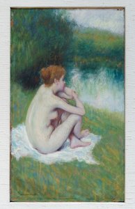 Na het bad, c.1886-90 door Federigo Zandomeneghi