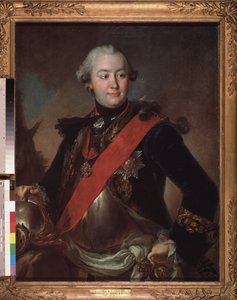 Portret van de militaire en politieke leider, favoriet van keizerin Catharina II, graaf Grigori Orlov