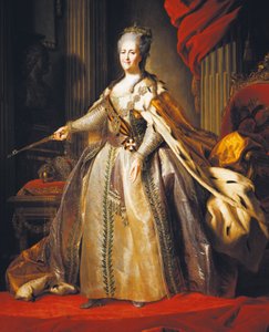 Portret van Catharina II, ook bekend als Catharina de Grote