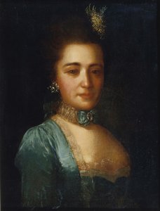 Portret van prinses Praskovya Ivanovna Golitsyna door Fedor Stepanovich Rokotov