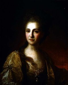 Portret van een Onbekende Vrouw, ca. 1770 door Fedor Stepanovich Rokotov