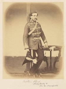 Kapitein Flood, militair secretaris van Sir W. Mansfield door Felice Beato