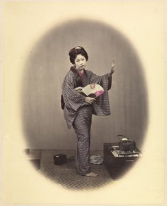 Dansend meisje 1868 Felice Beato door Felice Beato