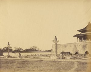 Ingang tot het Winterpaleis, Pekin, oktober 1860