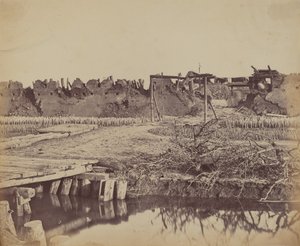 Exterieur van Noord Fort met de Engelse Ingang, 21 augustus 1860