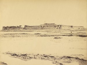 Exterieur van het Noordfort Peiko-rivier, Engelse en Franse ingang, 21 augustus 1860 door Felice Beato