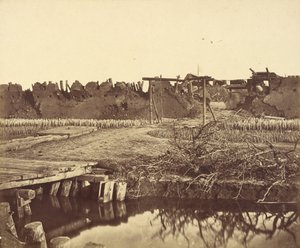 Exterieur van het Noord Fort, Tonend de Engelse Ingang