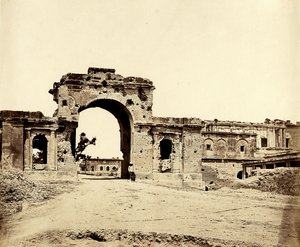 Poort naar de Residentie, Lucknow, 1858