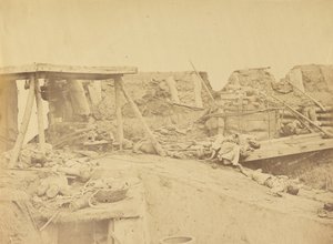 Interieur van de Britse ingang, Noordfort 21 augustus 1860 door Felice Beato