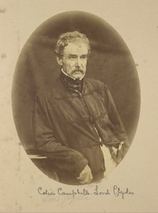 Portret van Sir Colin Campbell Lord Clyde, Opperbevelhebber in India door Felice Beato
