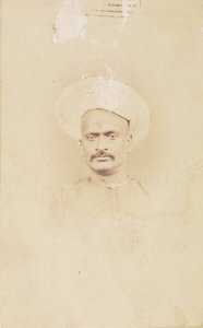 Sir Dinkur Rao, Eerste Minister van de Maharaja van Gwalior door Felice Beato