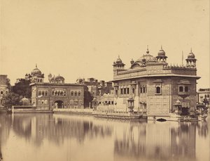 De Gouden Tempel in Amritsar door Felice Beato