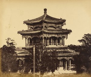 Het Grote Keizerlijke Paleis (Yuan Ming Yuan) Voor de Verbranding, Peking, 18 Oktober 1860