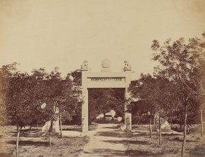 Graf bij Palichian, de Scène van het Begin van de Aanval op 21 September 1860 door Felice Beato