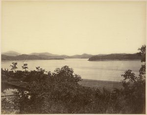 Uitzicht vanaf Fort Monocacy met Fort McKee in de verte