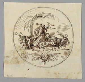 Ceres en Triptolemus door Felice Giani