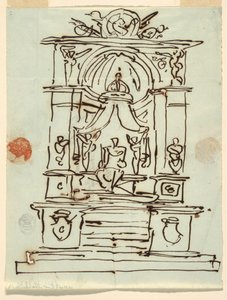Ontwerp voor een monument door Felice Giani
