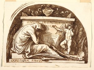 Tekening, Grafmonument voor Leonida Spada, 1815