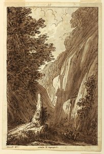 Tekening, De weg naar Caprarola, ca. 1813