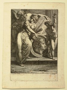 Frontispice of opdrachtpagina door Felice Giani