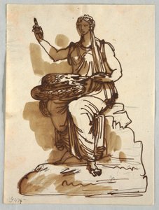 Hygeia, naar een antiek standbeeld in de Giustiniani-collectie, Rome door Felice Giani