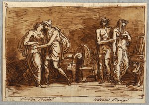 De liefde van Helena en Paris