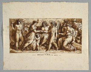 Het huwelijk van Psyche en Cupido door Felice Giani