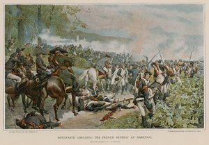 Bonaparte stopt de Franse terugtocht bij Marengo