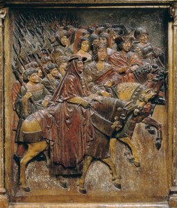 Katholieke koningen na de verovering van Granada door Felipe Bigarny or Vigarny