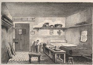 Parijs - Gevangenis de la Petite Roquette (gevangenis voor vrouwen en adolescenten) door Felix (after) Thorigny