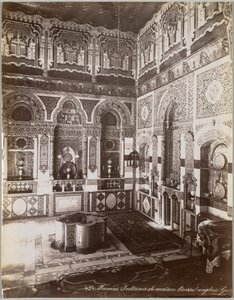 Damascus. Interieur van huis. Engelse consul (Syrië) door Félix Bonfils