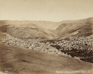 Panoramisch uitzicht op Zahleh, Syrië