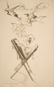Vrij en trouw door Felix Bracquemond