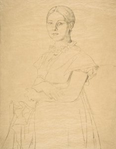 Madame Granger, naar Ingres door Felix Bracquemond