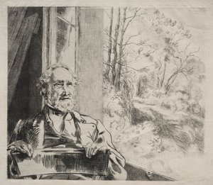Meyer-Heine, ca. 1872 door Felix Bracquemond