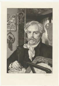 Portret van auteur Edmond de Goncourt