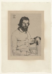 Portret van kunstenaar Charles Méryon