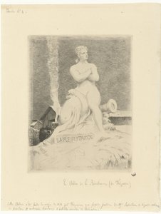 Standbeeld La Résistance van Alexandre Falguière en soldaten tijdens beleg van Parijs door Felix Bracquemond