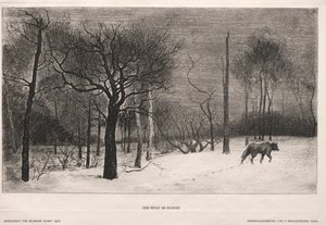 Winter, 1862 door Felix Bracquemond