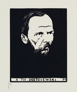 A Th. Dostoiewski, 1895 door Felix Edouard Vallotton