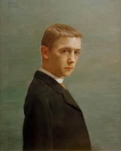 Zelfportret op twintigjarige leeftijd door Felix Edouard Vallotton