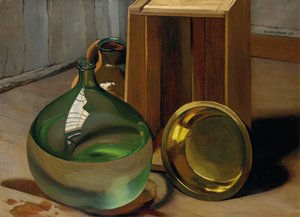 Dame-jeanne en Kist, 1925 door Felix Edouard Vallotton