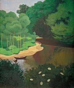 De Dordogne bij Carennac door Felix Edouard Vallotton