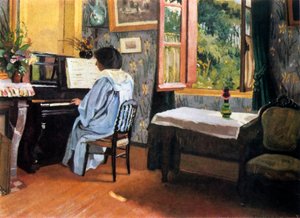 Dame aan de piano, 1904