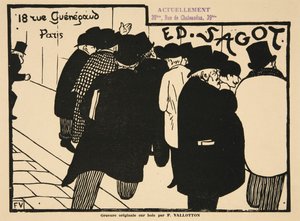 De Prentenkunstliefhebbers, gepubliceerd 1892 door Felix Edouard Vallotton